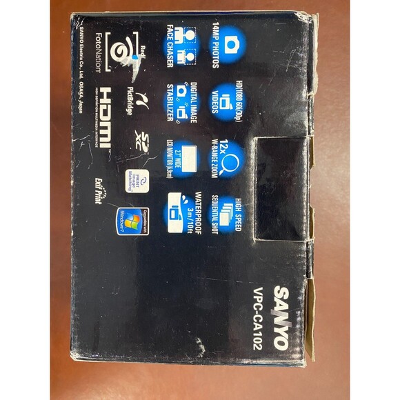 Sanyo Xacti VPC-CA102 Waterproof Dual Camera Photo & Video - GENTLY USED TESTED - Picture 15 of 16